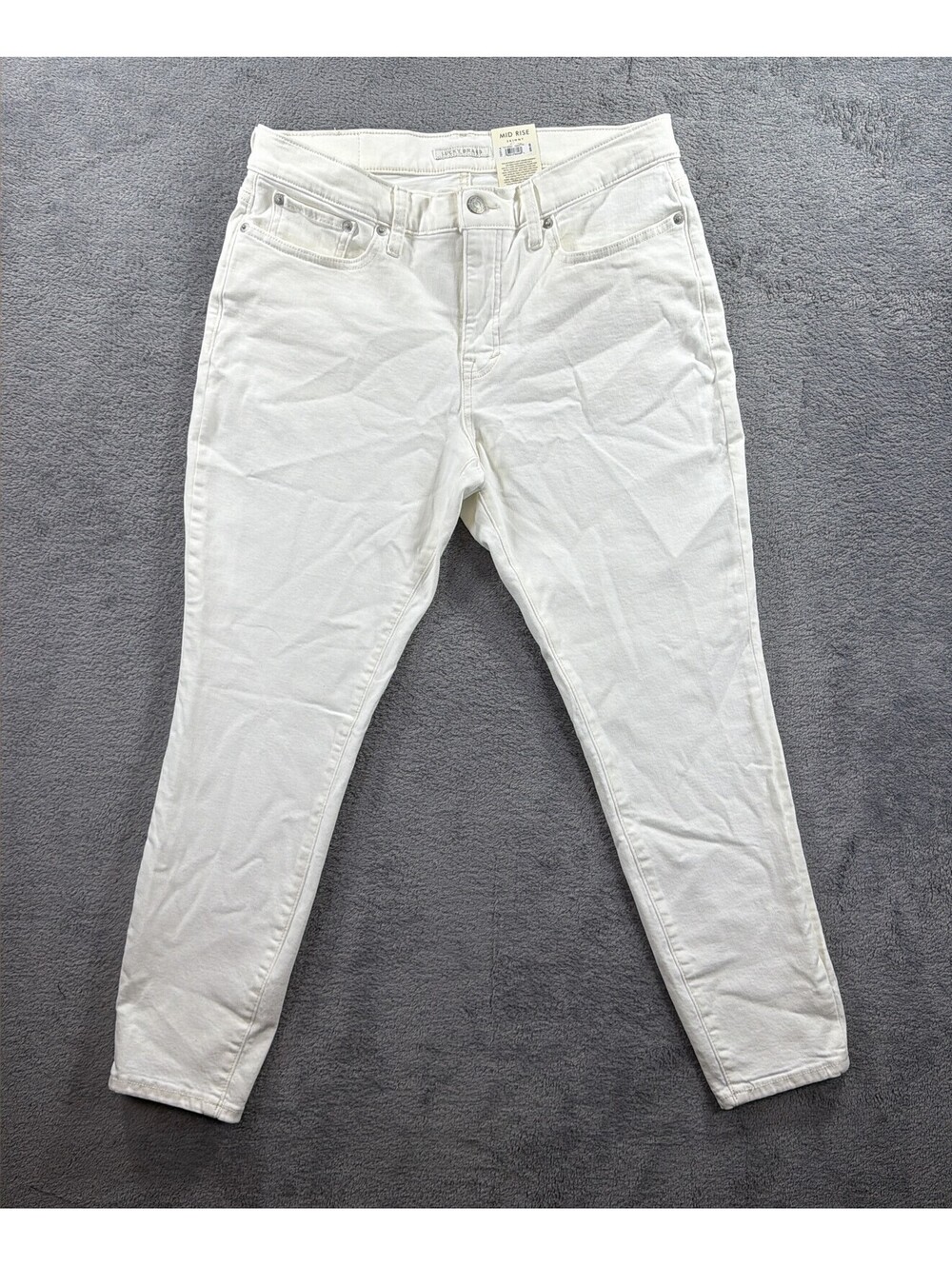 Lucky Brand Mid Rise White Jeans - Size 8